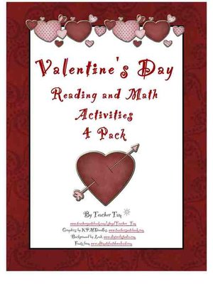 cover image of Valentine's Day Math and Reading Activities 4 Pack
